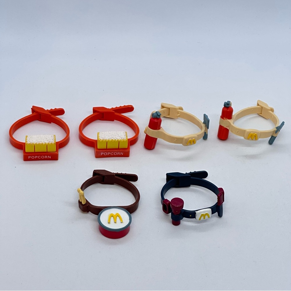 VTG 1988 Lot/8 McDonalds Chicken McNugget (Nugget) Buddies w/(7) Hats (6) Belts - Picture 8 of 10